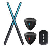 Fiorky Batería Electrónica, Batería de Aire Portátil Baquetas Electrónicas de Aire Adaptador de Batería de Aire Bluetooth Efecto Realista Accesorios para Instrumentos Musicales Regalo Ideal