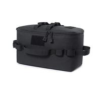 Fiorky Bolsa de Almacenamiento para Tanque de Gas para Acampar al Aire Libre, Estufa de Camping de Gran Capacidad, Bolsa de Transporte, Bolsillo de Red, práctica Bolsa de Herramientas para