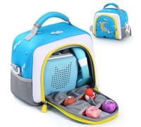 Fiorky Bolsa de Caja de Transporte Bolsa de Almacenamiento portátil de Bolsillo Lateral de Bolsillo portátil Caja Almacenamiento Cremallera Doble para el Reproductor de yoto (3ra Gen.)