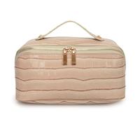 Fiorky Bolsa de Maquillaje Bolsa de Maquillaje de Viaje Bolsa de cosméticos Impermeable Bolsa organizadora de Maquillaje portátil Bolsa de cosméticos Simple de Cuero de PU Bolsa organizadora