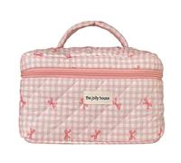 Fiorky Bolsa de Maquillaje de Viaje, Bolsa organizadora de Maquillaje, Bolsa de Almacenamiento con Cremallera, Bolsa organizadora de cosméticos, Bolsa Acolchada de algodón for el Cuidado