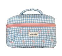 Fiorky Bolsa de Maquillaje de Viaje, Bolsa organizadora de Maquillaje, Bolsa de Almacenamiento con Cremallera, Bolsa organizadora de cosméticos, Bolsa Acolchada de algodón for el Cuidado