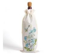 Fiorky Bolsas de Regalo de Vino Bolsas de Vino de arpillera Pintura de Diamante de Bricolaje, Pintura de Diamante de Animal de Flor Bolsa de Botella de Vino Tinto Arte de Diamante Creativo