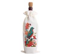 Fiorky Bolsas de Regalo de Vino, Pintura de Diamantes, Arte de Diamantes, Bolsa de Regalo de Vino de Lino, Etiqueta de Flor de arpillera de gnomo, Cubiertas para Botellas de Licor, Mariposa