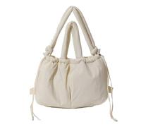Fiorky Bolso de mano acolchado acolchado Bolso bandolera grande Bolso de mano acolchado fora mujer Bolso bandolera Bolso de hombro de nailon con correa ajustable Mochila Bolso hinchado fora