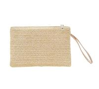 Fiorky Bolso de Mano de Paja fora Mujer Bolsos de Playa de Verano Bohemios Bolso de Mano Tejido Bohemio de Moda Bolso de Mano Informal fora Mujer Playa Verano Color sólido Bolsos pequeños