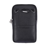 Fiorky Bolso Lateral para Hombre Bolso de Hombro Deportes al Aire Libre Senderismo Paquete de Cintura Bolso Cruzado Elegante Bolso de Hombro Simple de Cuero Impermeable Bolso de Cintura
