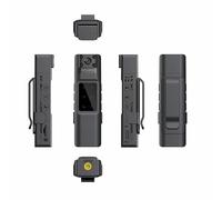 Fiorky Cámara Corporal portátil 1080P HD Grabadora portátil Fora el cumplimiento de la Ley WiFi Mini cámara desgastada por el Cuerpo Soporte de grabación en Bucle TF 128 GB IR Visión Nocturn