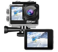 Fiorky Cámara de acción 5K - Cámara Deportiva antivibración Gran Angular de 170° Cámara fotográfica Impermeable de 30 m Pantalla táctil de 2,0 Pulgadas con Control Remoto