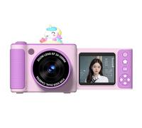 Fiorky Cámara Digital Fija Fora fotografía, cámara de fotografía Digital compacta 8X Zoom Zoom vlog Grabador de Video 180 ° Flip 2.4 Pulgadas Video de Videos Regalos de cumpleaños Fora niñas Chicas