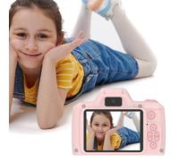 Fiorky Cámara para niños, Lente Larga Cámara Digital Juguetes 4000W Píxeles Pantalla IPS de 2,4 Pulgadas Grabadora de Video para niños Cámara para niños Festival de cumpleaños Regalos de