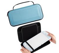 Fiorky Case de Transporte Eva para Nntendo Bolsa de Almacenamiento portátil Bolsa de Viaje Protectora a Prueba de Golpes Anti-Drop Zipper Bagn con Ranuras para Tarjetas de Juego