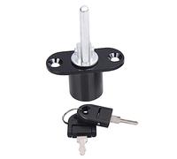 Fiorky Cilindro de leva de 16/19 mm Cerradura triple con llaves Cerradura frontal fora cajón de gabinete de escritorio Cerraduras fora cajones de armario Herrajes fora muebles (16 mm negro)