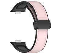 Fiorky Correa de Cuero de Silicona Hebilla Plegable magnética Mujeres Hombres Reloj Pulsera Correa Pulsera Deportiva a Prueba de Sudor Correa de Reloj Pulsera Deportiva Ajustable for Hawei