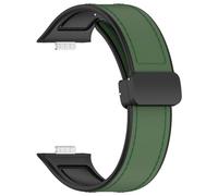 Fiorky Correa de Cuero de Silicona Hebilla Plegable magnética Mujeres Hombres Reloj Pulsera Correa Pulsera Deportiva a Prueba de Sudor Correa de Reloj Pulsera Deportiva Ajustable for Hawei