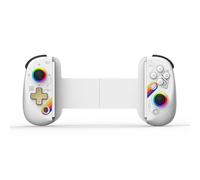 Fiorky D8 Controlador de Juego inalámbrico telescópico Joystick con Turbo/giroscopio de 6 Ejes/vibración Joystick inalámbrico para Gamepad Compatible con Luz RGB para Andrid iOS PS3 PS4