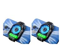 Fiorky Enfriador de teléfono de 2pcs juegos, Radiador de teléfono móvil Radiador de teléfono móvil 2 velocidades Radiador teléfono refrigerador de juego MUTE para iPhone/Android/Game