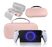 Fiorky Estuche portátil para Play-Station Portal Remote, Bolsa de Almacenamiento Estuche Protector de Viaje de Cuero PU Bolsa de Transporte de Viaje Resistente a Golpes y rayones