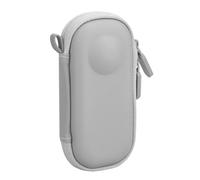 Fiorky Estuche Protector rígido Estuche de Transporte antirrayas Mini Bolsa de Almacenamiento rígido de PU para cámara de acción Insta 360 X3 One X2 (Gris)