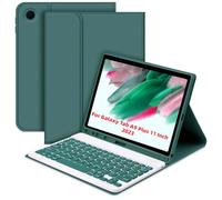 Fiorky for Smsung Galaxy Tab A9 Plus Funda de 11 Pulgadas con Cubierta de Teclado Compatible con Bluetooth Auto Sleep/Wake Teclado BT Desmontable con portalápices Funda de Cuero Tipo Folio