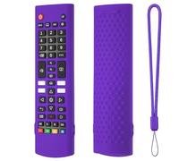 Fiorky Funda de Silicona for Control Remoto LG TV Remote AKB75095307 AKB76040302 con Cordón Funda de Silicona Funda Protectora for Controlador Piel Antideslizante Cubierta remota Reemplazo