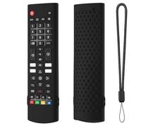 Fiorky Funda de Silicona for Control Remoto LG TV Remote AKB75095307 AKB76040302 con Cordón Funda de Silicona Funda Protectora for Controlador Piel Antideslizante Cubierta remota Reemplazo