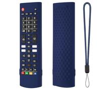 Fiorky Funda de Silicona for Control Remoto LG TV Remote AKB75095307 AKB76040302 con Cordón Funda de Silicona Funda Protectora for Controlador Piel Antideslizante Cubierta remota Reemplazo