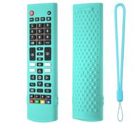 Fiorky Funda de Silicona for Control Remoto LG TV Remote AKB75095307 AKB76040302 con Cordón Funda de Silicona Funda Protectora for Controlador Piel Antideslizante Cubierta remota Reemplazo