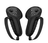 Fiorky Funda de silicona fora controlador táctil, cubierta de agarre fora controladores antiarañazos, antideslizante, a prueba de polvo, correa de muñeca ajustable for 3 (negro)