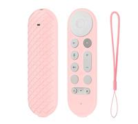 Fiorky Funda de Silicona para Control Remoto Funda Protectora Antideslizante con cordón Funda Protectora para Controlador Skin TV Funda para Control Remoto para Google TV Streamer 4K Remote