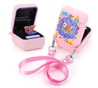 Fiorky Funda Protectora de Silicona para Bitzee Digital Pet Skin Sleeve con cordón Estuche de Viaje a Prueba de Golpes Anti caída Impresión de Alimentos 3D para Bitzee Digital Pet Interact