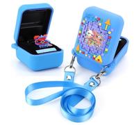 Fiorky Funda Protectora de Silicona para Bitzee Digital Pet Skin Sleeve con cordón Estuche de Viaje a Prueba de Golpes Anti caída Impresión de Alimentos 3D para Bitzee Digital Pet Interact