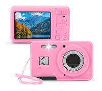 Fiorky Funda protectora ligera de silicona suave para cámara digital Kodak PIXPRO FZ55, Pink, 94.00x60.00x25.40mm, A prueba de golpes