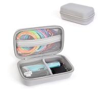 Fiorky Funda rígida de transporte para bolígrafo SCRIB3D P1 de impresión 3D/MYNT3D Super 3D, a prueba de golpes, funda de viaje rígida anticaídas con bolsillo de malla para filamento PLA y cargador