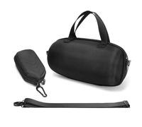 Fiorky Funda rígida de viaje para altavoz Bluetooth estéreo JBL Xtreme 4, funda protectora impermeable con correa para el hombro ForJBL Xtreme 4 altavoz inalámbrico BT, Exterior negro, interior gris,