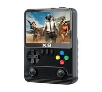 Fiorky Handheld Game X9 Consola de Juegos portátil 2000 mAh/6000 mAh Pantalla IPS de 3,5 Pulgadas Mini máquina de Videojuegos con Tarjeta 32G Joystick 3D Dual 11 emuladores para PSP Regalo