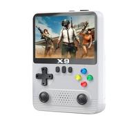 Fiorky Handheld Game X9 Consola de Juegos portátil 2000 mAh/6000 mAh Pantalla IPS de 3,5 Pulgadas Mini máquina de Videojuegos con Tarjeta 32G Joystick 3D Dual 11 emuladores para PSP Regalo