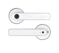 Fiorky Huella Digital Manija Seguridad Bloqueo Anti Mirada furtiva Huella Digital Contraseña Clave Desbloqueo TTLOCK APLICACIÓN Control Tipo-C Carga Emergencia Puertas de 3.5-6.5 cm de espe