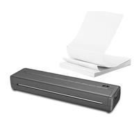 Fiorky Impresora Térmica Portátil A4 203DPI con 100 Hojas de Papel Térmico Impresora Portátil Inalámbrica Sin Tinta Compatible con Mini Portátil A4 Uso en Oficina Casa Compatible