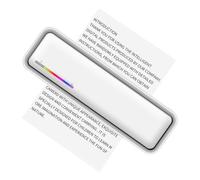 Fiorky Impresora térmica portátil A4 Impresora de Viajes móvil inalámbrica Compatible con Bluetooth sin Tinta Impresora de Etiquetas A4 portátil mínima de 200 PPP con Papel impresión Viajes