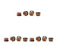 Fiorky Juego de 3 perillas de tono y volumen de guitarra estilo pantalla de lámfora, 6mm, 4 Uds. Perillas de control de tono y volumen de velocidad fora piezas de guitarras PRS