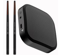 Fiorky Juego de batería de aire virtual profesional, baquetas de tambor de aire virtual electrónico portátil, pedales fora principiantes, niños y adultos