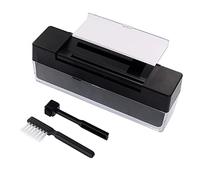Fiorky Kit de Limpieza de Vinilo 2 en 1 - Esponja de Terciopelo súper Suave y económica Limpiador de Discos de Vinilo LP Cepillo de Limpieza Kits removedores de Polvo para Tocadiscos