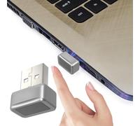 Fiorky Lector de Huellas Dactilares USB Fora Windows 11/10 Hello, Mini Llave de Seguridad Biométrica Dongle Windows Hello Anti-Spoofing Llave de Seguridad de Coincidencia Rápida Táctil 360