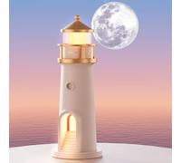 Fiorky Lighthouses Lámpara de Faros de Proyección de Luna, Nocturna Decorativa Pequeña, Atmósfera Multifunción para Decoración del Hogar