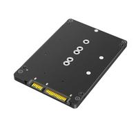 Fiorky M.2 B-Key y MSATA SSD a SATA 3.0 Adaptador Caja convertidora Caja de Disco Duro Externo de 6 Gbps M.2 SSD a SATA 3.0 Soporte de Tarjeta adaptadora 2230 2242 2260 2280 SSD