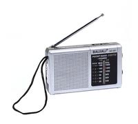 Fiorky Mini Outdoor Emergency Radio Rechargeable Full-Wave Band FM Radio Receiver AA Battery Powered for Indoor Outdoor