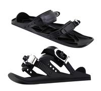 Fiorky Mini Patines de Esquí Fora Nieve, Mini Patines de Esquí Cortos con Bolsa de Almacenamiento Mini Patines Cortos Zapatos de Esquí Patineta de Nieve Corta Ajustable Patines de Hielo