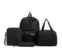 Fiorky Mochila De Moda para Mujer Mochila Juego De Mochila De 4 Piezas Mochila para Estudiantes De Primaria Estuche para Lápices Portátil De Gran Capacidad Bolso Bandolera Moda Impermeable