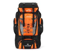 Fiorky Mochila de senderismo y montañismo impermeable de 80 L para acampar y escalada con correa ajustable